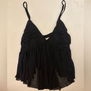 Urban Outfitters Black Mesh Tank